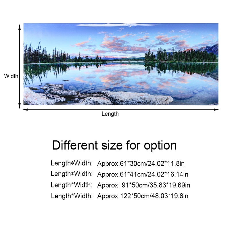 Background Poster Decorative Painting PVC Sticker Landscape Image for Aquarium