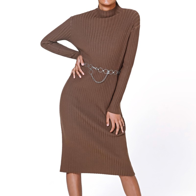 Tanpie Chain Belts for Women Dress O-Ring Metal Waist Belt