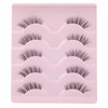 Ruairie False Eyelashes Natural Half Lashes With Clear Band 5