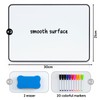 DOEWORKS Magnetic Whiteboard 30 x 21cm, Mini Double Sided White