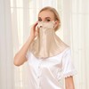THXSILK Silk Face Cover, Neck Cover, 100% Silk, Highest Grade