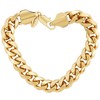 LIFETIME JEWELRY 11mm Miami Curb Cuban Link Chain Bracelet 24k