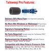 ATIE No Spray Pool Cleaner TailSweep PRO TSP10S with Hose