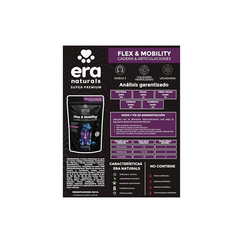Flex and Mobility Suplemento para Perros con Glucosamina