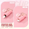 PATIKIL Mini Tumbler Keychain, 2Pcs Mini Cup Keychain Lip Balm