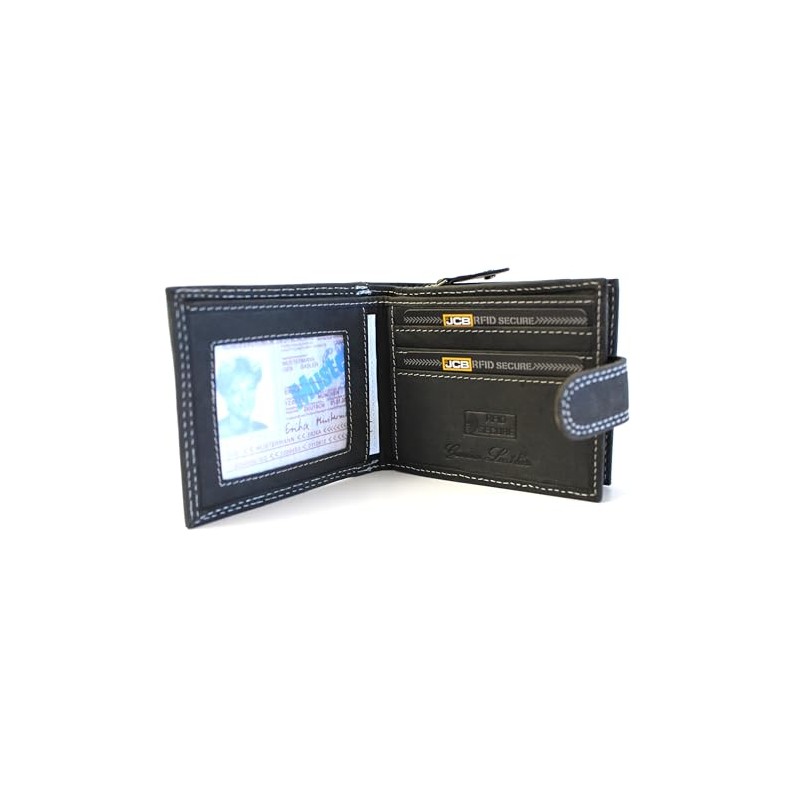 JCB - Mens Leather Gift Boxed Wallets | RFID Protected