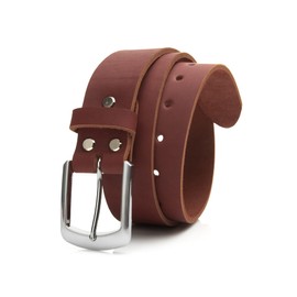 Cinturón de piel de vacuno de 1.5 pulgadas para hombre, 38 mm, clásico, Coñac, 36 inch (Waist 36)