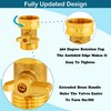 lIKAGE Garden Hose Shut Off Valve, 3/4 Inch Solid Brass