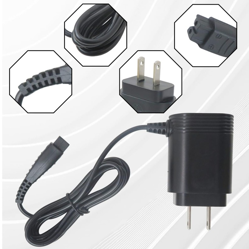 4.8V AC Adapter Charger Compatible with/for Panasonic Shaver for ES-RF31,