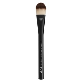 NYX Professional Makeup Pro Brush Flat Foundation 07 - Makeup Brush for Liquid and Creamy Foundations, Angled Brush