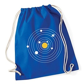 Hippowarehouse Solar System planets space diagram Drawstring Cotton School Gym Bag 37cm x 46cm, 12 litres