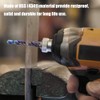Yakamoz 6Pcs Hexagon Titanium Drill Tap Combination Bit Set, 1/4"