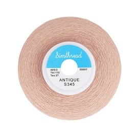Simthread All Purpose Sewing Thread from 100% Spun Polyester for Serger, Overlock, Merrow, Quilting Sewing 4 Big Cones of 5000M (5500 Yards) Each - 40S/2 Antique
