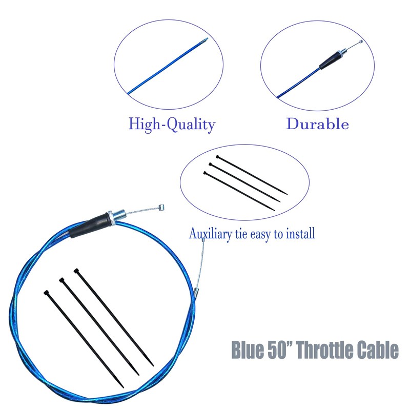 YRHHBYH 50'' Throttle Cable for Mini Bike Predator 212 79cc