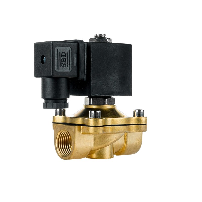 FSA Viton Solenoid Valve Brass 1/2 Inch 24 V AC