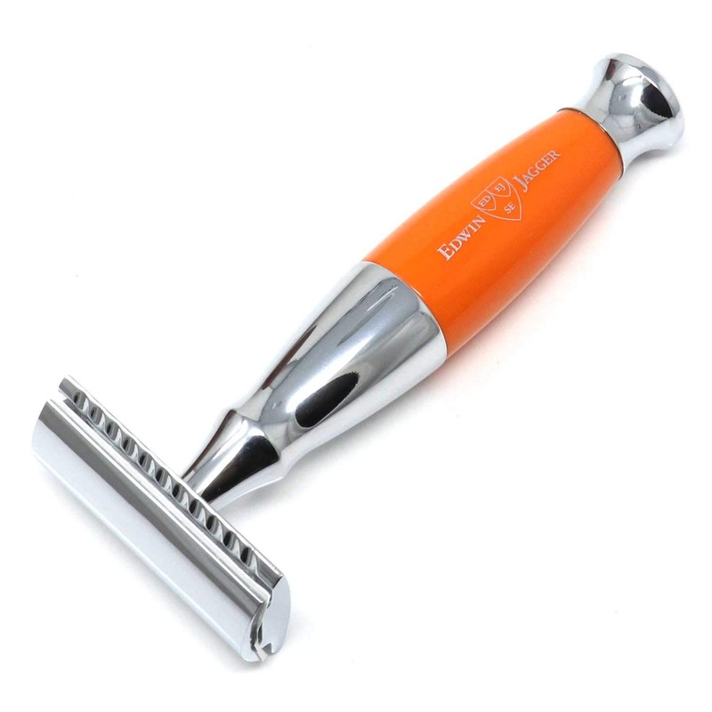 Edwin Jagger Chrome DE Safety Razor- Diffusion 36 Series (Orange)