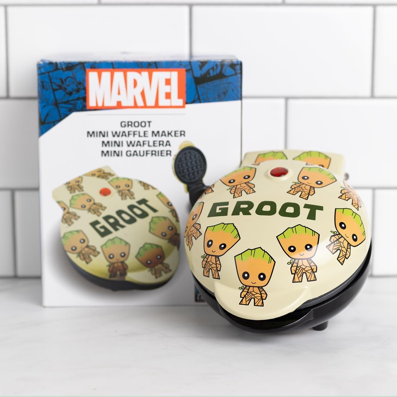 Uncanny Brands Groot Mini Waffle Maker - Cook With Your