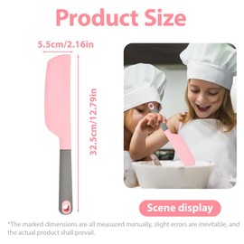 IKOPFLN 1 x Thermo-mix accessories, Tupper dough scraper, food-safe spatula for Thermomix TM5, TM6, TM21, TM31, dough scraper replacement part for Vorwerk food processor, pink (33), a