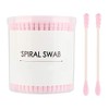 200 Count Round & Spiral Shaped Double Tipped Cotton Swabs