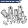 Pack of 20 Rivet Nuts, M6, Leryati Sleeve Nuts, Stainless