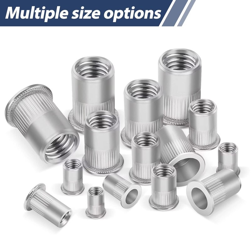 Pack of 20 Rivet Nuts, M6, Leryati Sleeve Nuts, Stainless