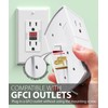 Fosmon 6-Outlet Wall Plug, Six Plug Outlet Adapter, Multiple 6
