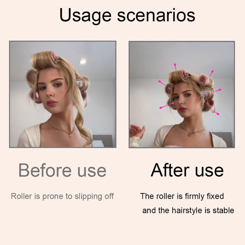 100PCS Plastic Hair Roller Pins – Durable, Reusable Curling Picks