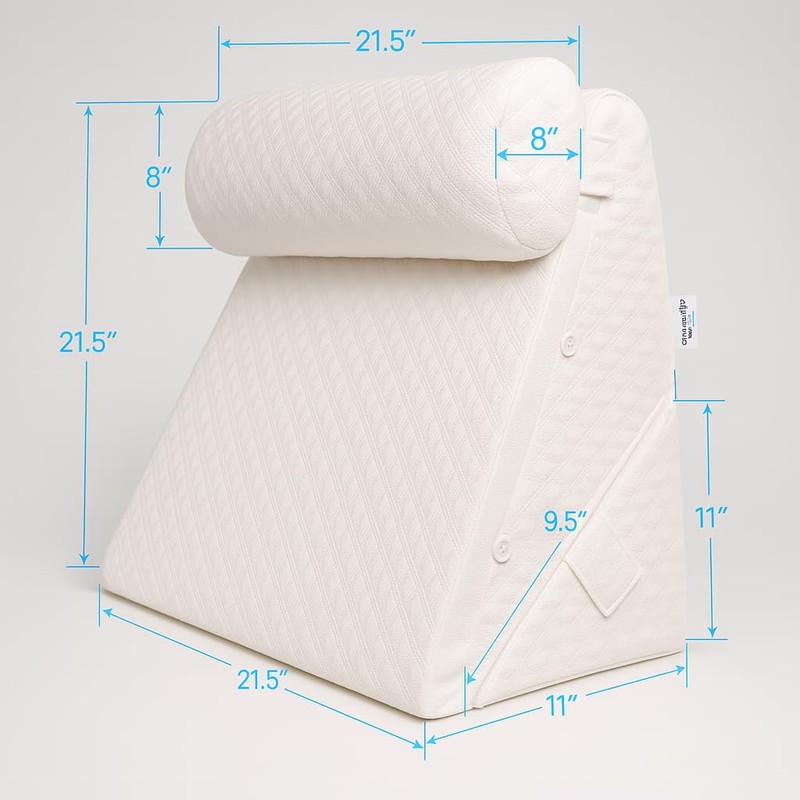 Flexicomfort Bed Wedge Pillow for Sleeping – Adjustable Post-Surgery Comfort
