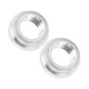 2Pcs FemaleThreaded Joint 8AN Car Liquid Flange Welding Aluminum Threaded