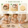 6PCS 3-Inch Flower & Butterfly Cookie Cutters, Stainless Steel
