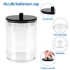 WKETYENR 4PCS Cotton Pad Holder, Reusabe 10oz Acrylic Qtip Holder