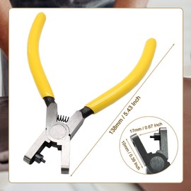 Hitefu 2mm Leather Hole Punch Plier, Universal Watch Band Punch Tool, Shoe Strap Puncher, Versatile Repair Tools for Belts, Shoes, DIY Crafts