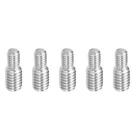 PATIKIL 5 Pack M3*M4*10 Double End Thread Stud Bolts 304 Stainless Steel Rod Bolt Thread Reducer Adapter 10mm Length
