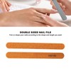 10pcs Nail File Professional Wood Core Reusable Double Sides Washable