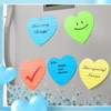 Teling 24 Pcs Heart Shape Lined Sticky Notes Cute Sticky