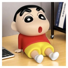 クレヨンしんちゃん フィギュア 携帯電話ホルダー スマホスタンド 卓上 スマホスタンド 車の装飾品 置物 滑り止め 飾り物 使用便利 プレゼント誕生日プレゼント 携帯電話用 (ボーちゃん)
