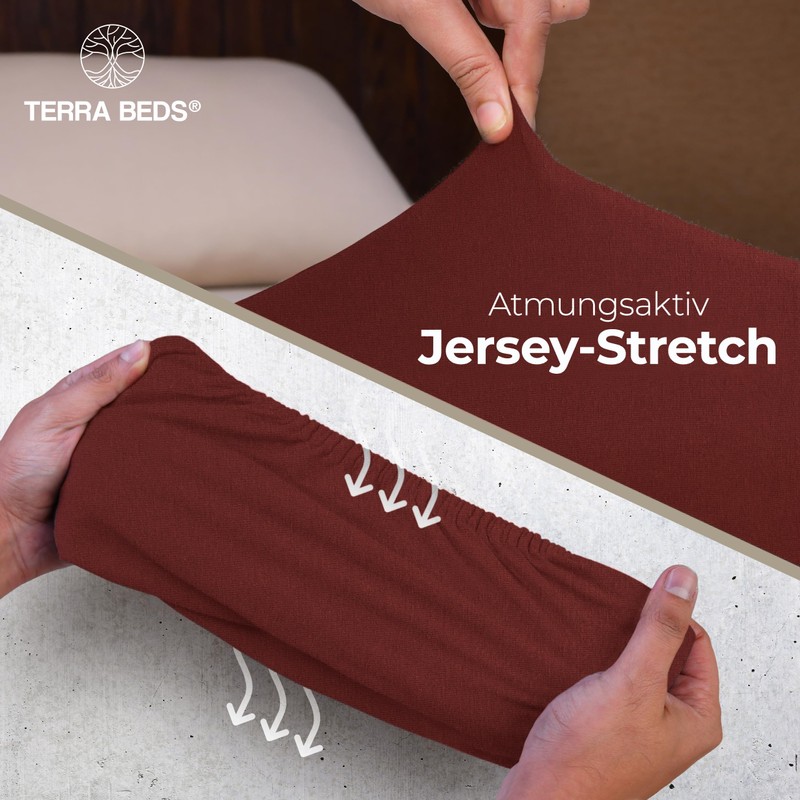 Terra Beds Premium Fitted Sheet, Flat Sheet 140 x 200