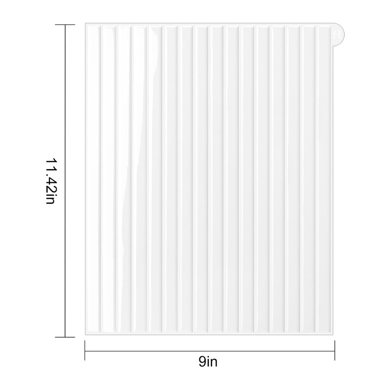 Backsplash Tile Peel and Stick, Self-Adhesive White Decorative Wall Tiles
