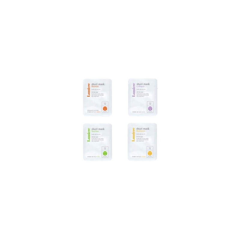 Lumiere sheet mask pack 10 sheets Blemish collagen tea tree