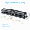 KW-triO Portable 3 Hole Punch Handheld Metal Hole Puncher 10