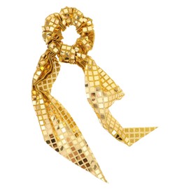 NOLITOY Bow Hair Accessories for Women Stylish Sequin Glitter Scrunchies Elegant Ribbon Streamers for Weddings Vacations and Cosplay Events