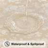 Smiry Heavy Duty Vinyl Fitted Tablecloths for 6 Foot Rectangle