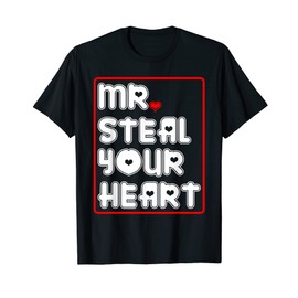 Mr Steal Your Heart Lustiger Valentinstag Kleinkinder Jungen Kinder T-Shirt