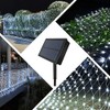 Solar Powered Net String Lights Outdoor Christmas Net Light 15