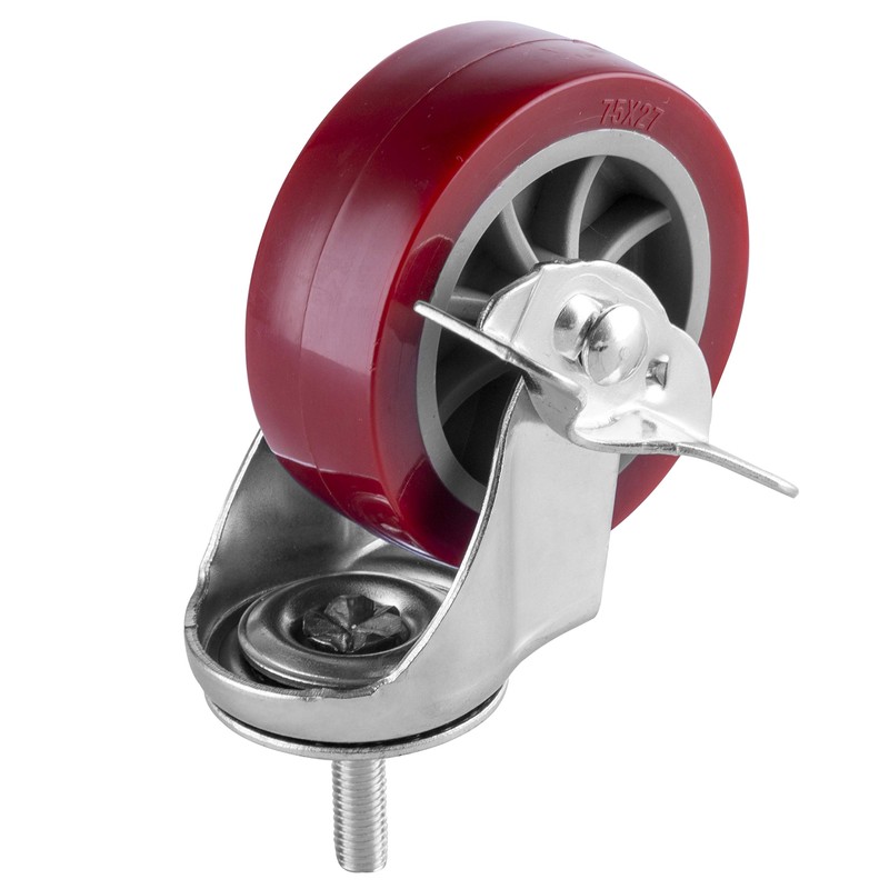 2 Inch Swivel Caster Wheels Set of 4, Locking Casters