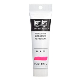 Liquitex Professional Heavy Body Acrylic Paint, 2-oz Tube, Fluorescent Pink