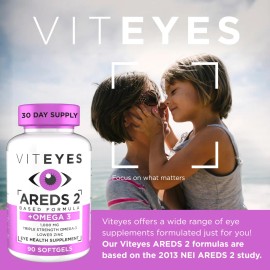 Omega 3 Viteyes AREDS 2  Omega 3 Vitaminas Cpsulas 90 Unidades                                                                                        