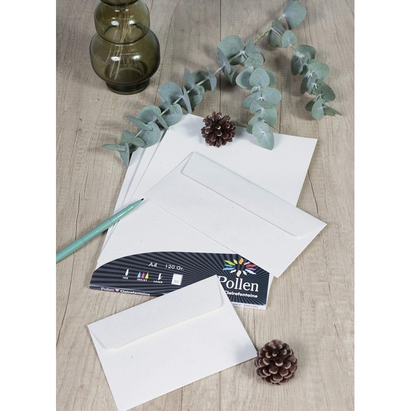 Clairefontaine - Ref 55012C - Pollen Recycled Envelopes (Pack of