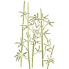 Bamboo Stencil, 6.5 x 10.4 inches (M) Reusable Large Evergreen