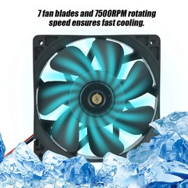 Cooler Fan, 4Pin Cooling Fan, Cooler Fan, 12V 5.0A 7500RPM Cooling Fan Replacement 4 Pin Connector for Antminer S7 S9